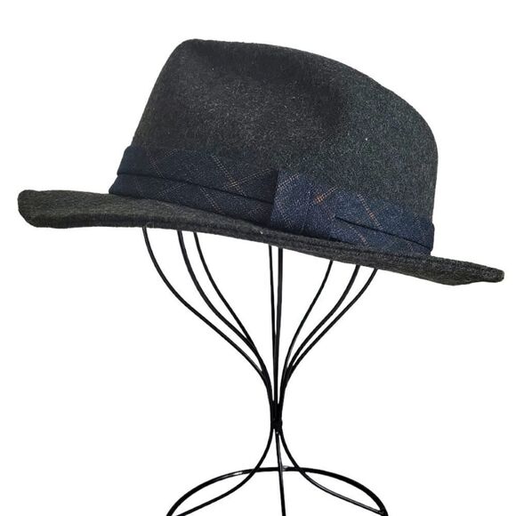 Free Authority Wool Blend Fedora Hat Small Medium - Picture 2 of 9